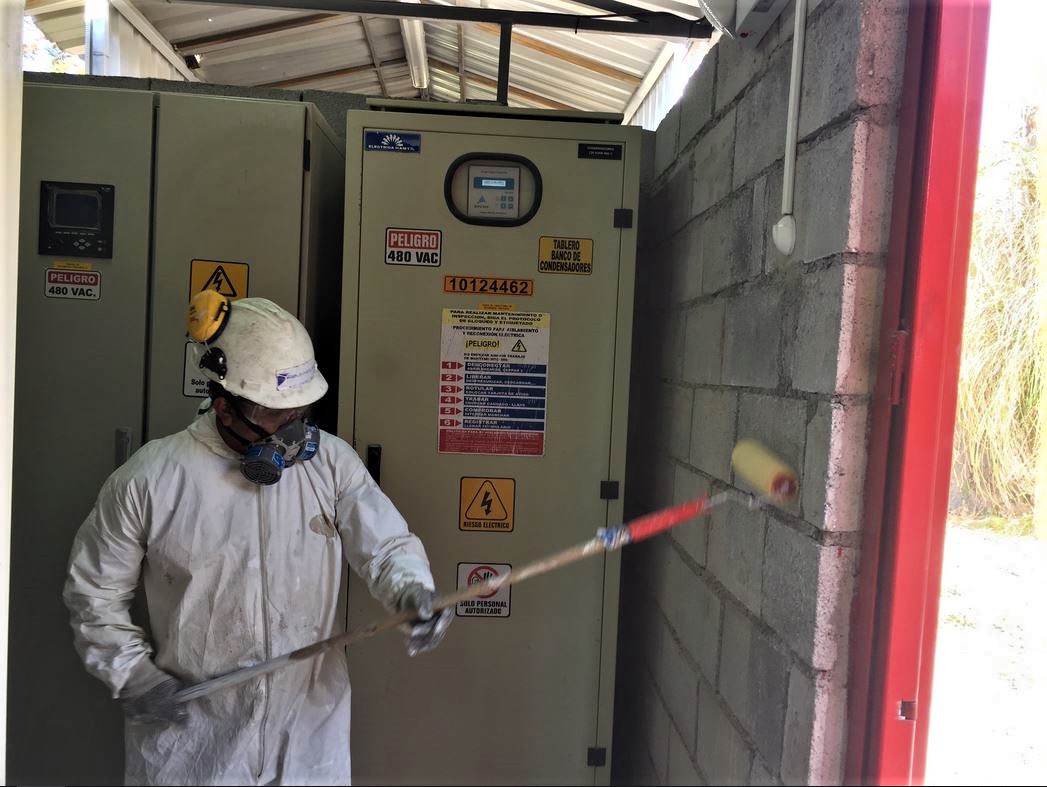 Pintura de cuartos eléctricos